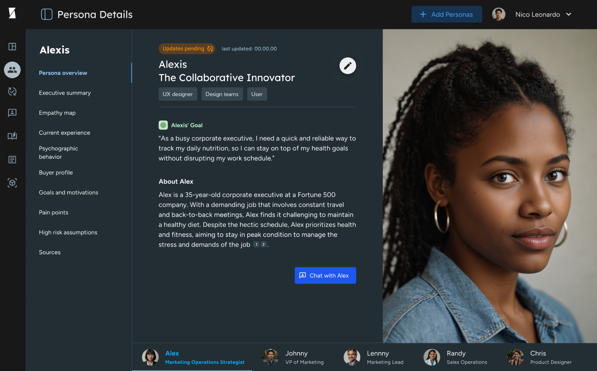 Dynamic Personas · Buyer intelligence by Persona X